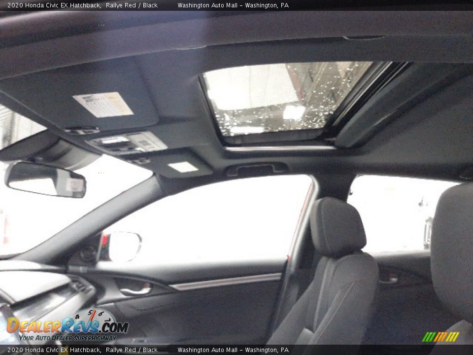 2020 Honda Civic EX Hatchback Rallye Red / Black Photo #26