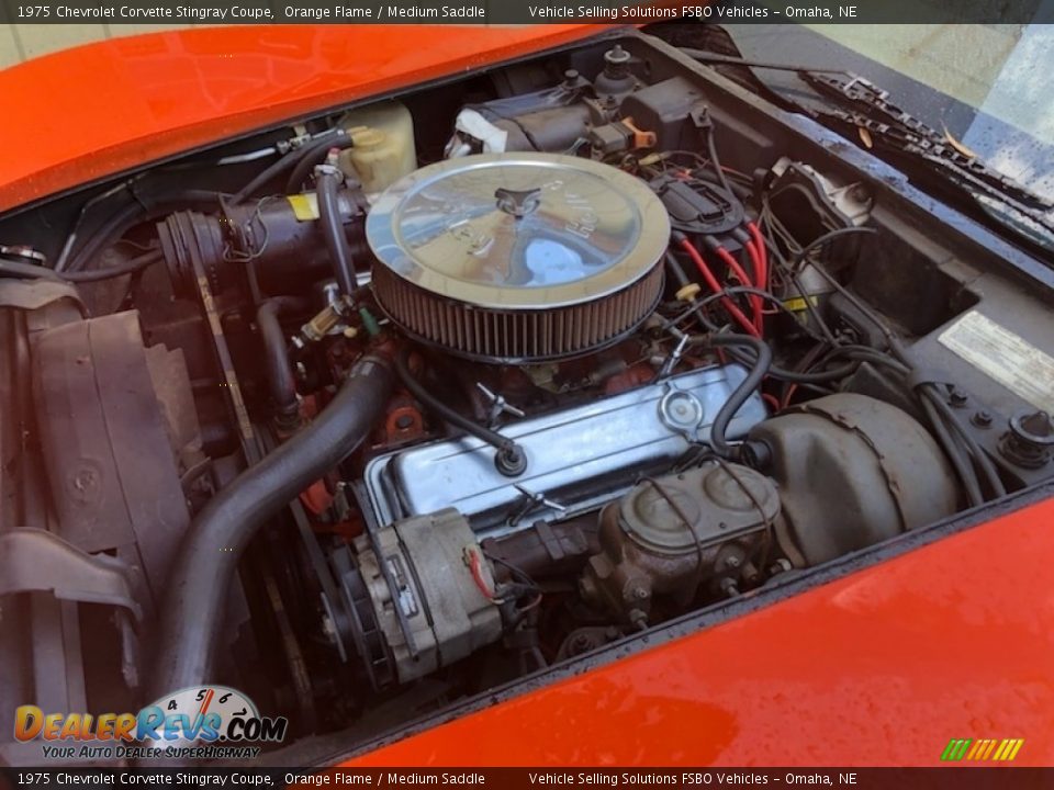 1975 Chevrolet Corvette Stingray Coupe Orange Flame / Medium Saddle Photo #21