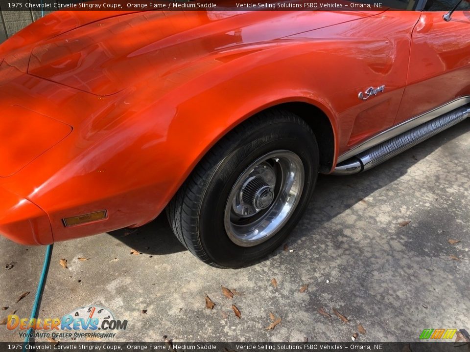 1975 Chevrolet Corvette Stingray Coupe Orange Flame / Medium Saddle Photo #23