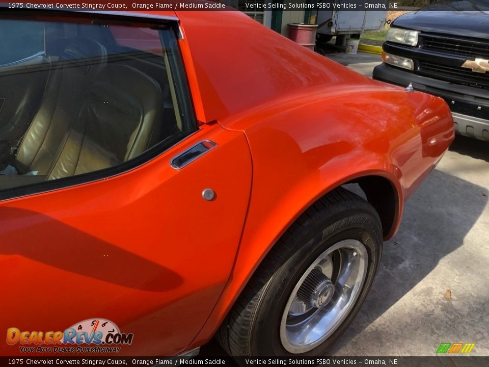 1975 Chevrolet Corvette Stingray Coupe Orange Flame / Medium Saddle Photo #24