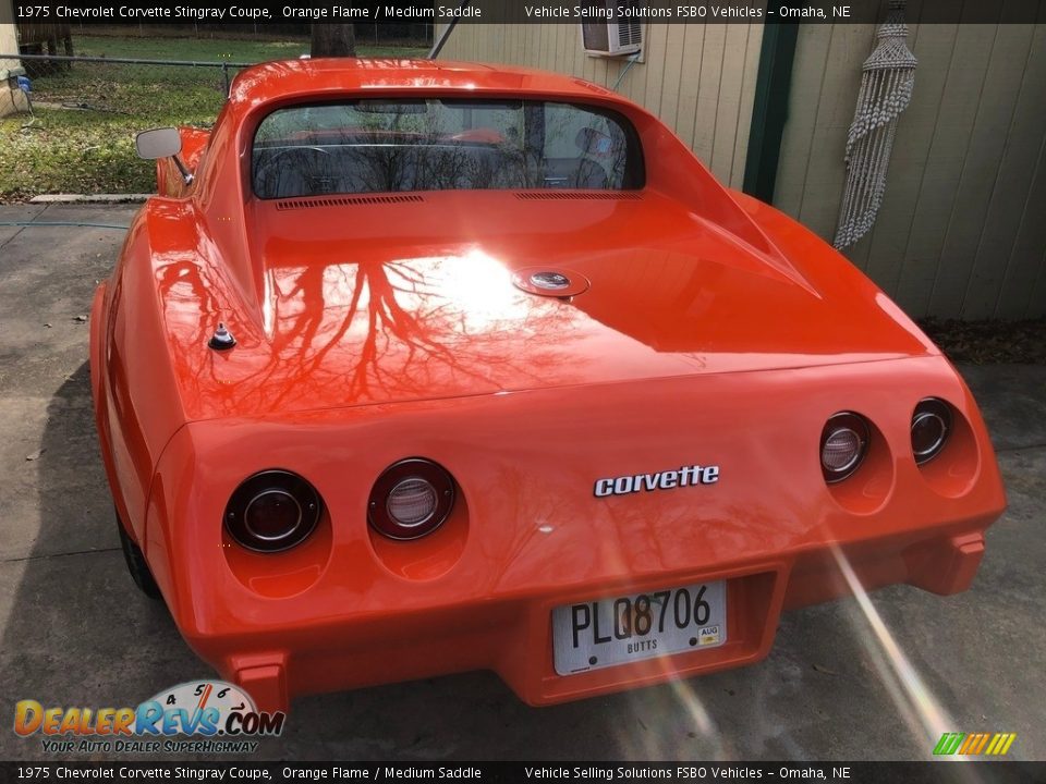 1975 Chevrolet Corvette Stingray Coupe Orange Flame / Medium Saddle Photo #25