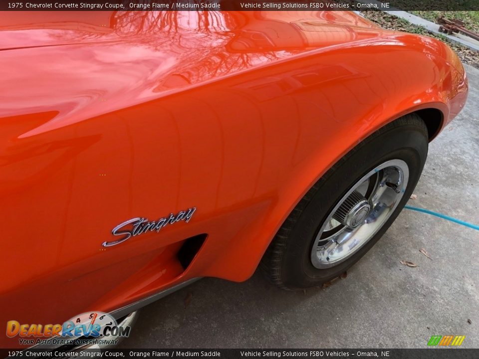 1975 Chevrolet Corvette Stingray Coupe Orange Flame / Medium Saddle Photo #26