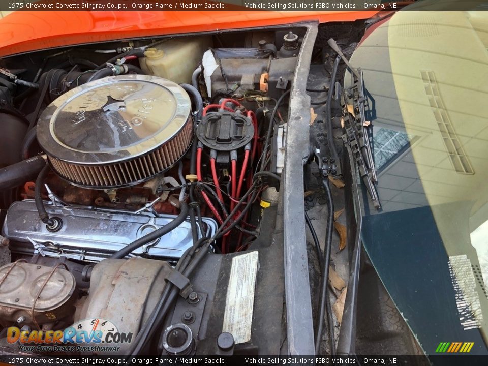 1975 Chevrolet Corvette Stingray Coupe Orange Flame / Medium Saddle Photo #29