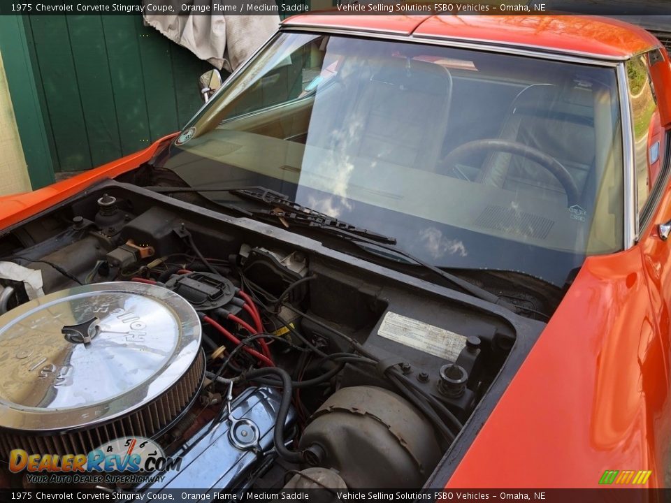 1975 Chevrolet Corvette Stingray Coupe Orange Flame / Medium Saddle Photo #30