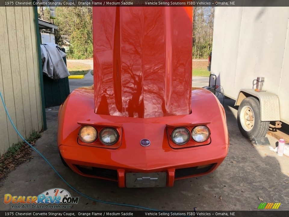 1975 Chevrolet Corvette Stingray Coupe Orange Flame / Medium Saddle Photo #31