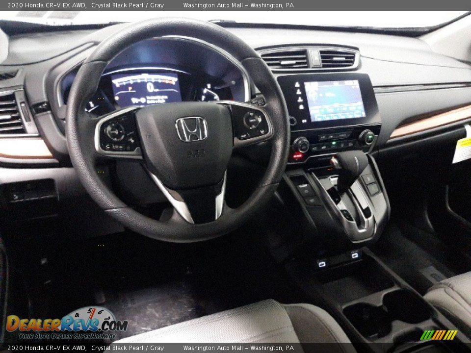 2020 Honda CR-V EX AWD Crystal Black Pearl / Gray Photo #5