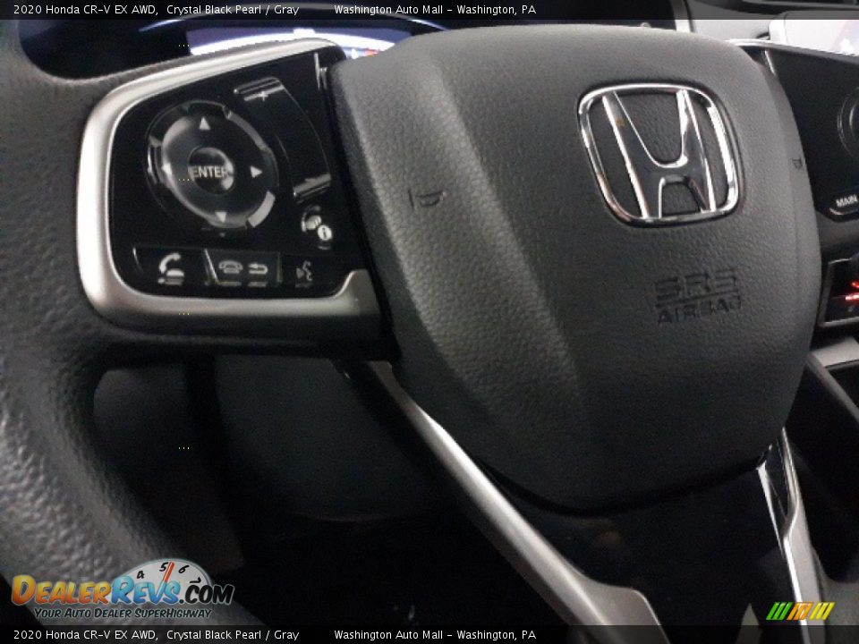2020 Honda CR-V EX AWD Crystal Black Pearl / Gray Photo #7