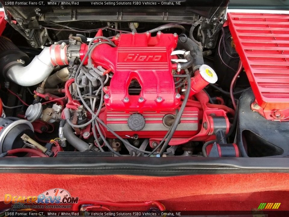 1988 Pontiac Fiero GT White / White/Red Photo #3