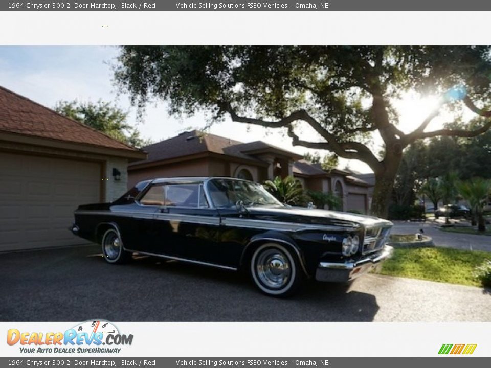 1964 Chrysler 300 2-Door Hardtop Black / Red Photo #1