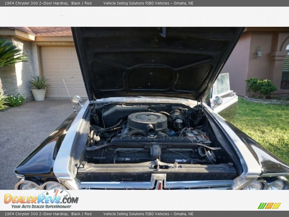 1964 Chrysler 300 2-Door Hardtop Black / Red Photo #2