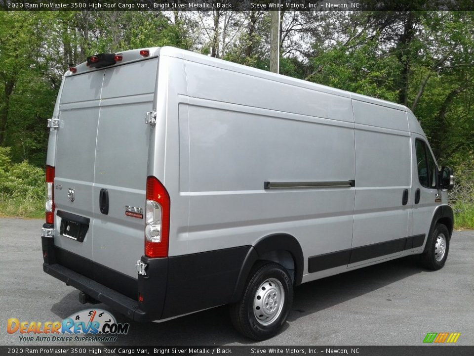 2020 Ram ProMaster 3500 High Roof Cargo Van Bright Silver Metallic / Black Photo #6