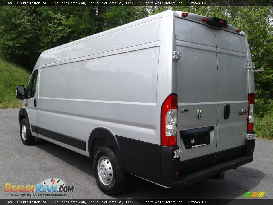 2020 Ram ProMaster 3500 High Roof Cargo Van Bright Silver Metallic / Black Photo #8