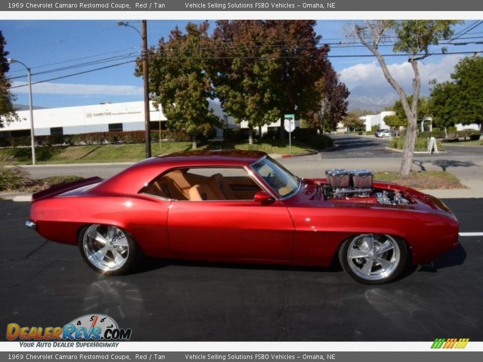 1969 Chevrolet Camaro Restomod Coupe Red / Tan Photo #7