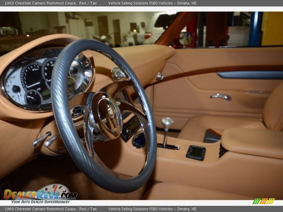 1969 Chevrolet Camaro Restomod Coupe Red / Tan Photo #10