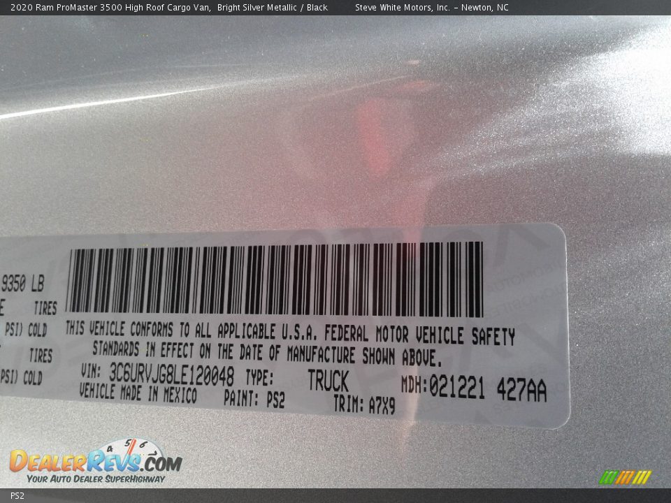 Ram Color Code PS2 Bright Silver Metallic