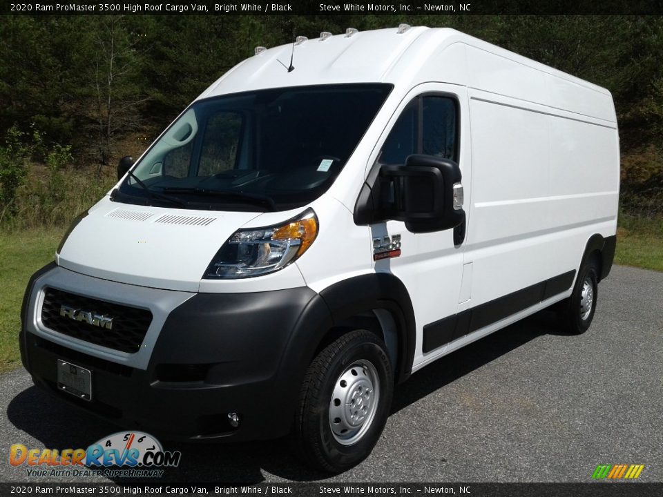 2020 Ram ProMaster 3500 High Roof Cargo Van Bright White / Black Photo #2