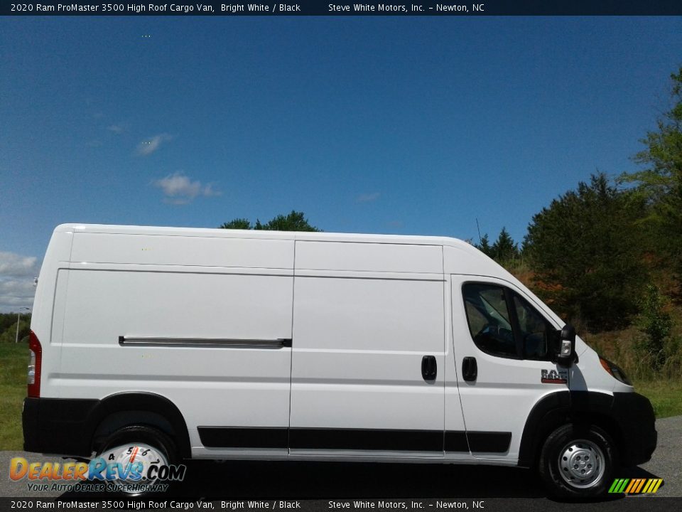 2020 Ram ProMaster 3500 High Roof Cargo Van Bright White / Black Photo #5