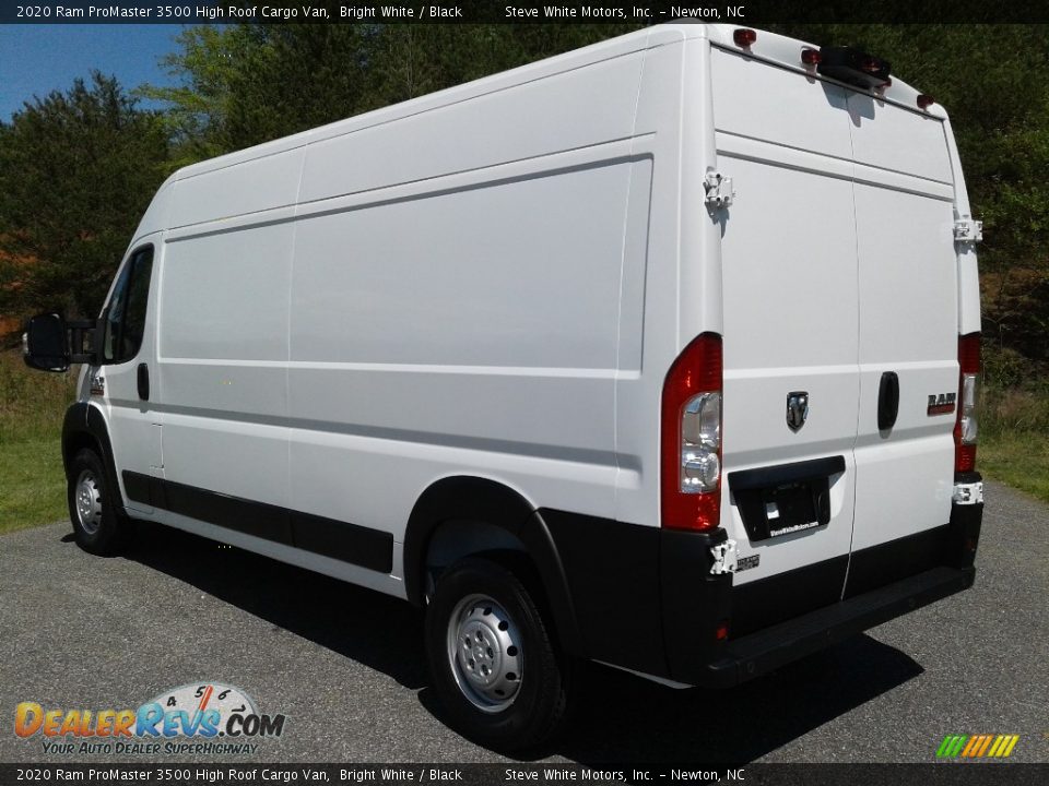 2020 Ram ProMaster 3500 High Roof Cargo Van Bright White / Black Photo #8