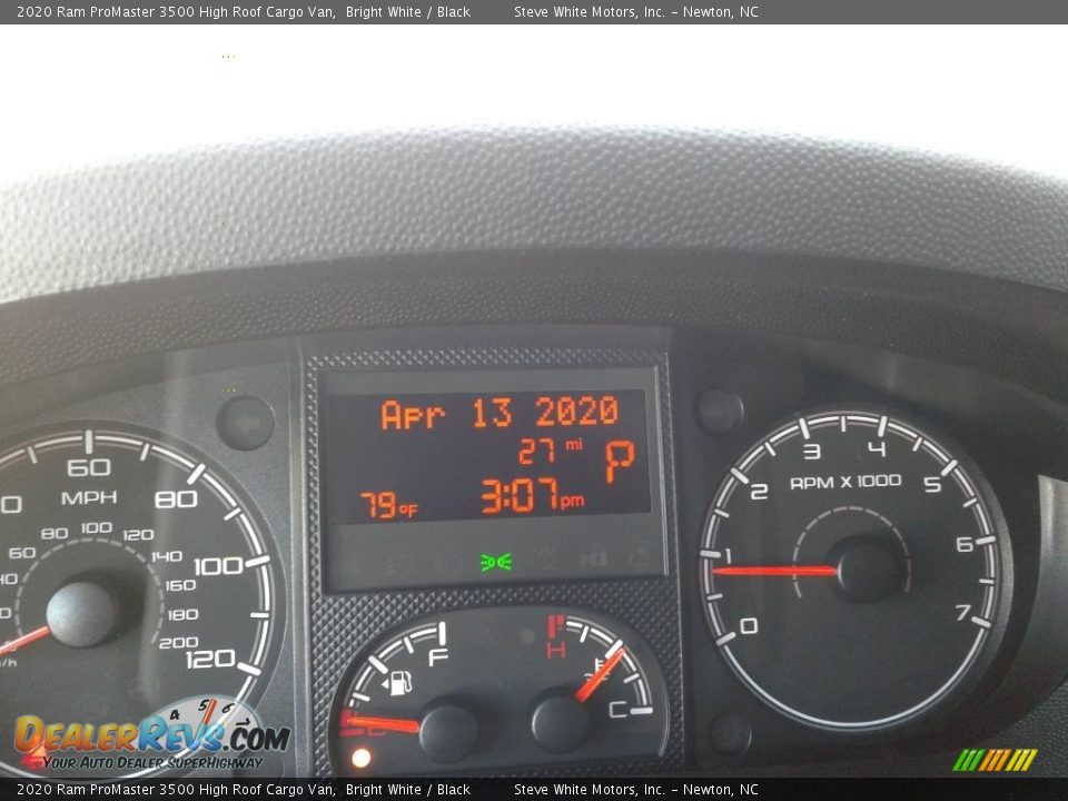 2020 Ram ProMaster 3500 High Roof Cargo Van Bright White / Black Photo #19