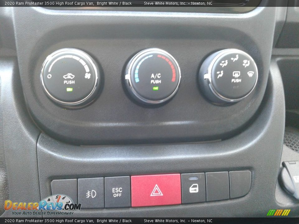 2020 Ram ProMaster 3500 High Roof Cargo Van Bright White / Black Photo #24