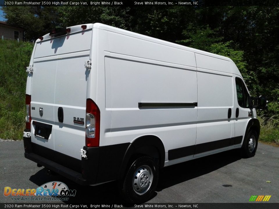 2020 Ram ProMaster 3500 High Roof Cargo Van Bright White / Black Photo #7