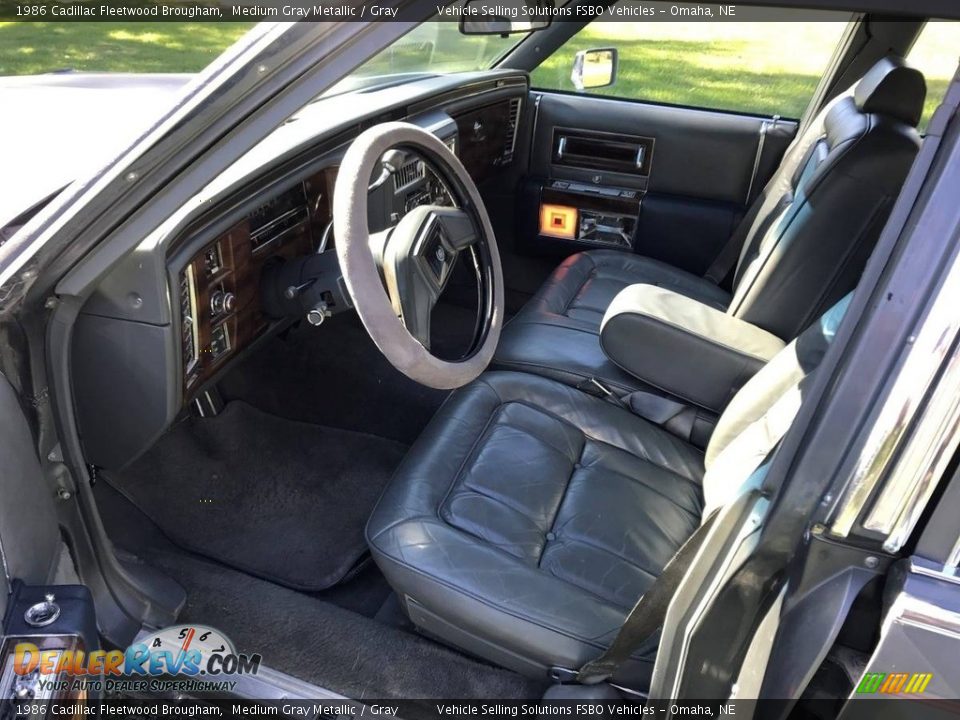 Gray Interior - 1986 Cadillac Fleetwood Brougham Photo #2