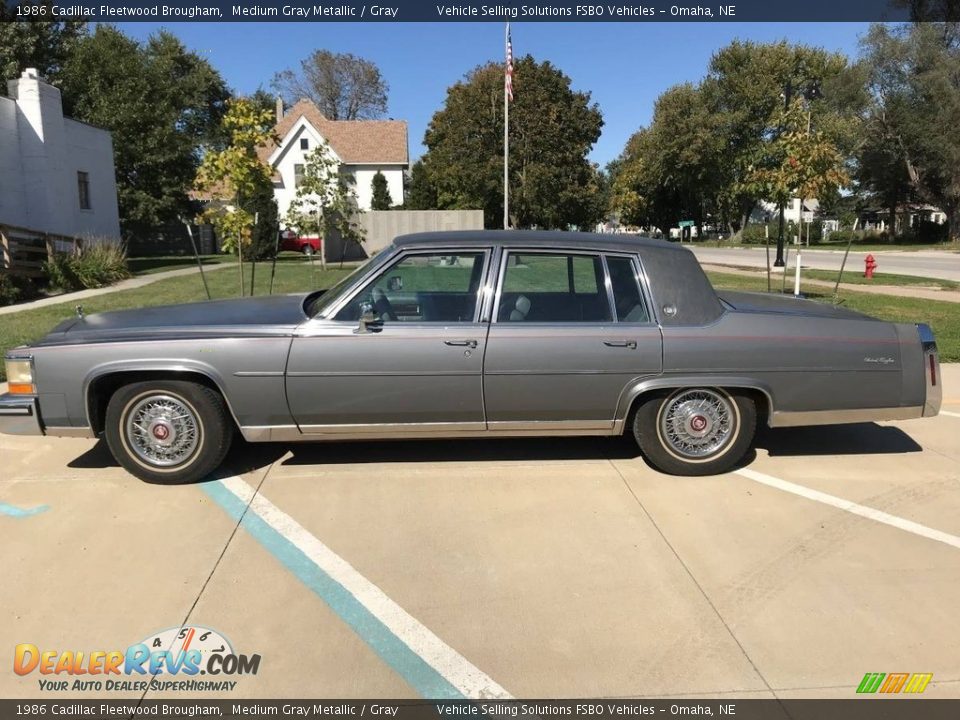 Medium Gray Metallic 1986 Cadillac Fleetwood Brougham Photo #6