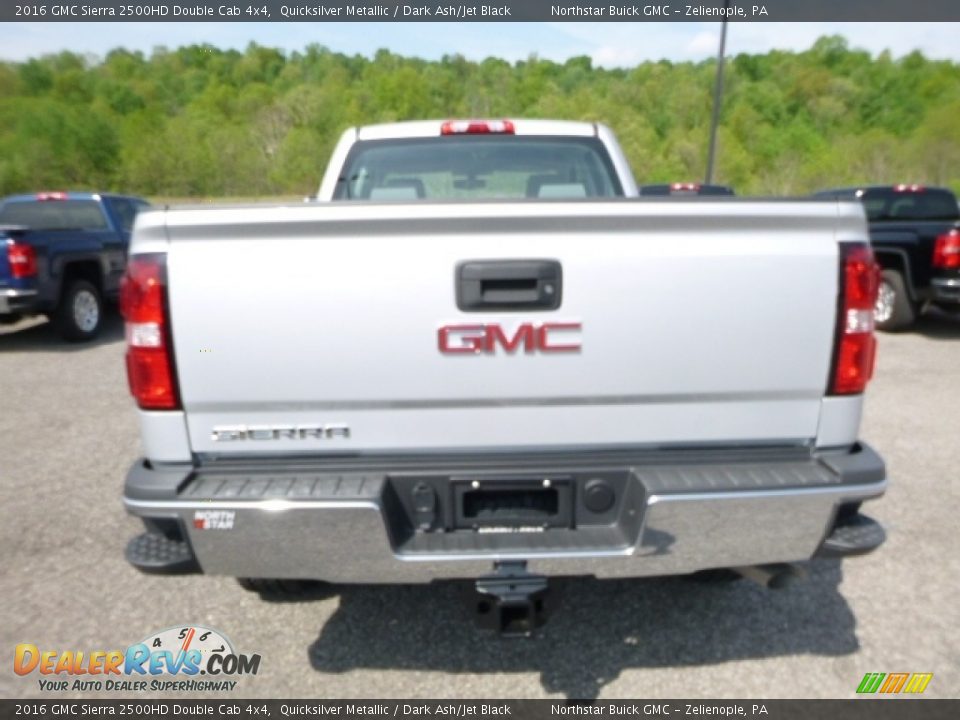 2016 GMC Sierra 2500HD Double Cab 4x4 Quicksilver Metallic / Dark Ash/Jet Black Photo #4