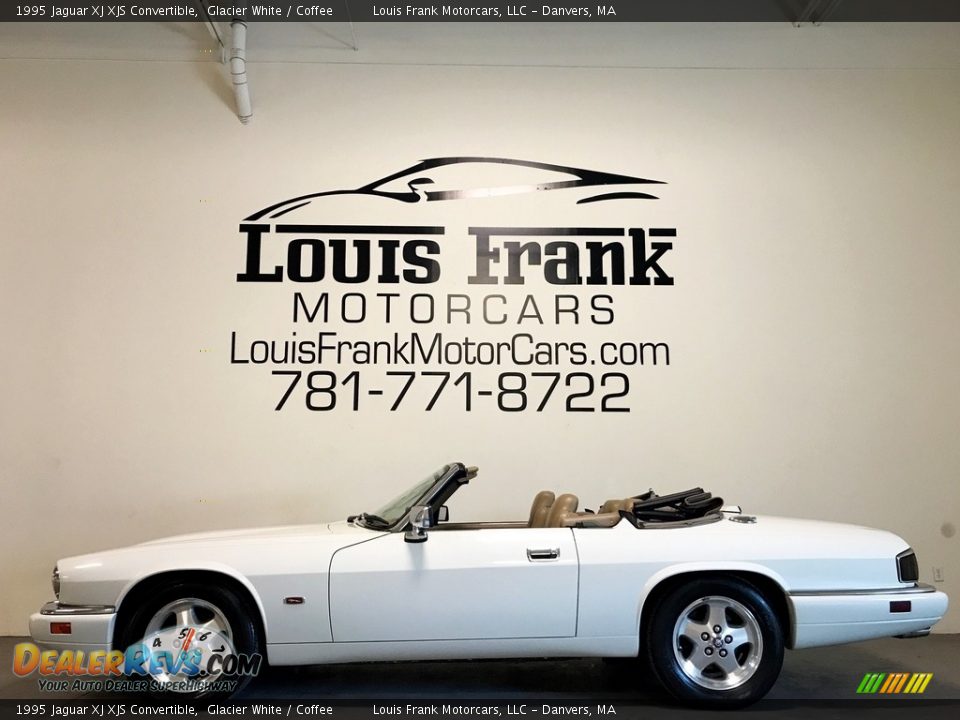 1995 Jaguar XJ XJS Convertible Glacier White / Coffee Photo #2