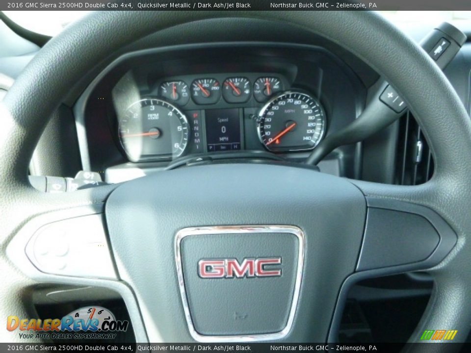2016 GMC Sierra 2500HD Double Cab 4x4 Steering Wheel Photo #17