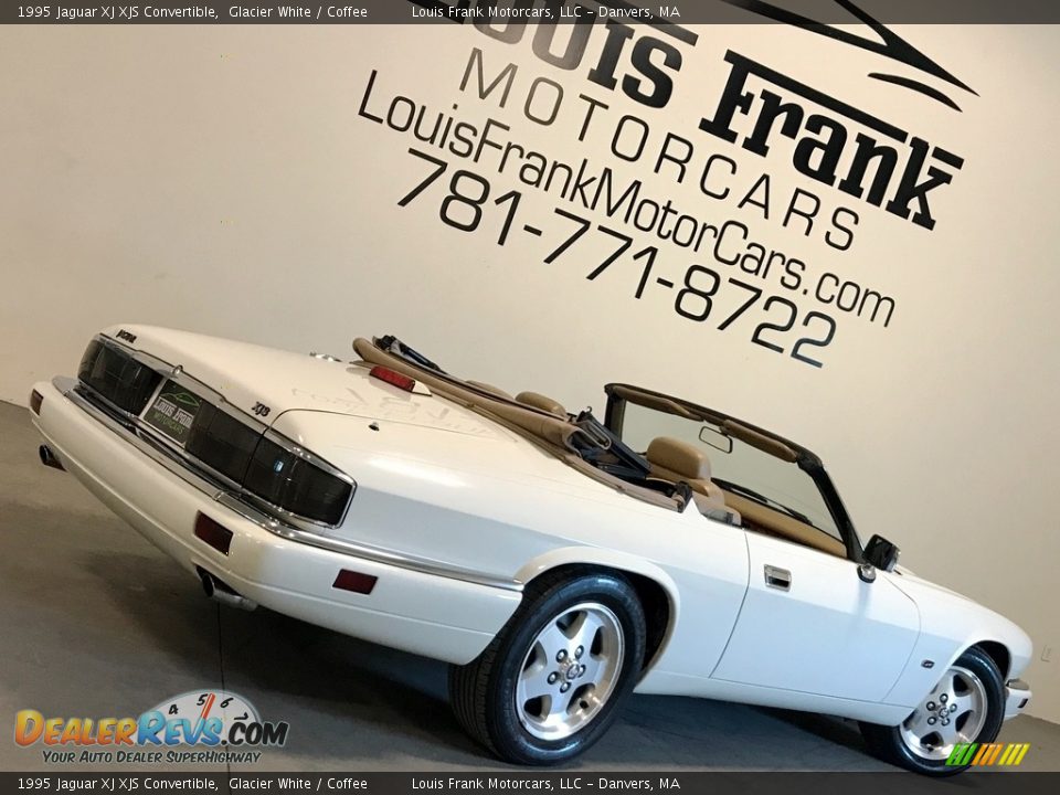 1995 Jaguar XJ XJS Convertible Glacier White / Coffee Photo #5