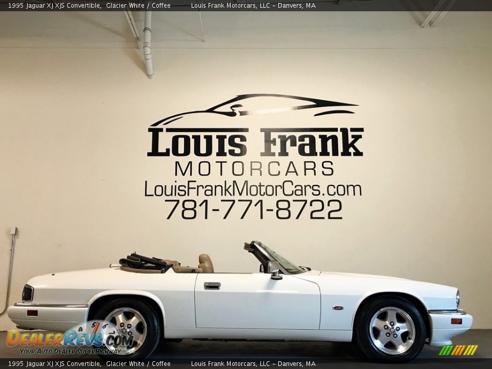 1995 Jaguar XJ XJS Convertible Glacier White / Coffee Photo #6