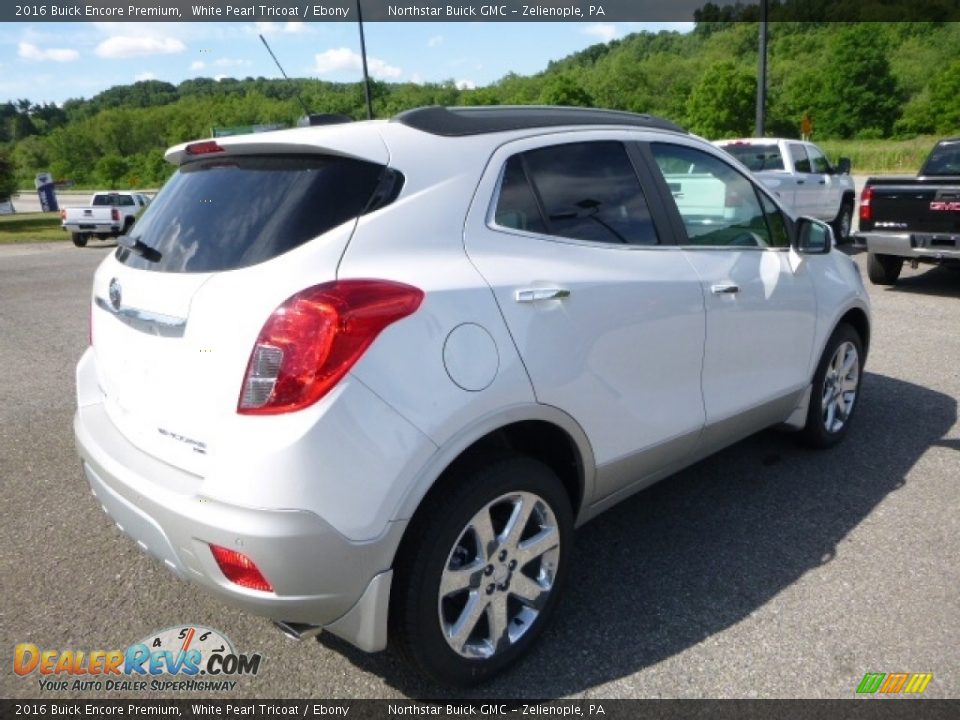 2016 Buick Encore Premium White Pearl Tricoat / Ebony Photo #5