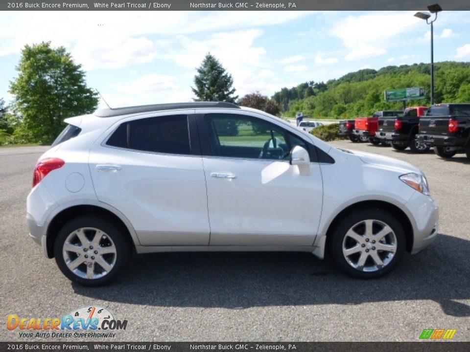 2016 Buick Encore Premium White Pearl Tricoat / Ebony Photo #6