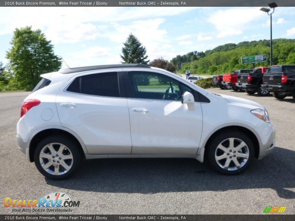 2016 Buick Encore Premium White Pearl Tricoat / Ebony Photo #6