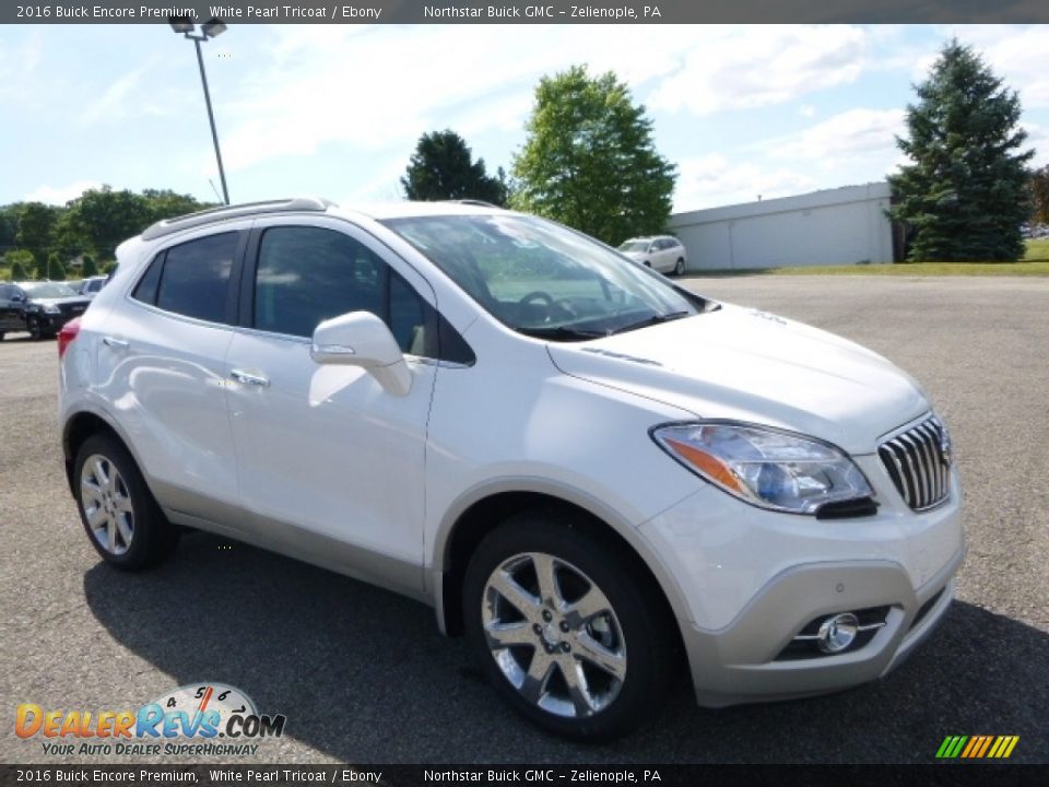 2016 Buick Encore Premium White Pearl Tricoat / Ebony Photo #10