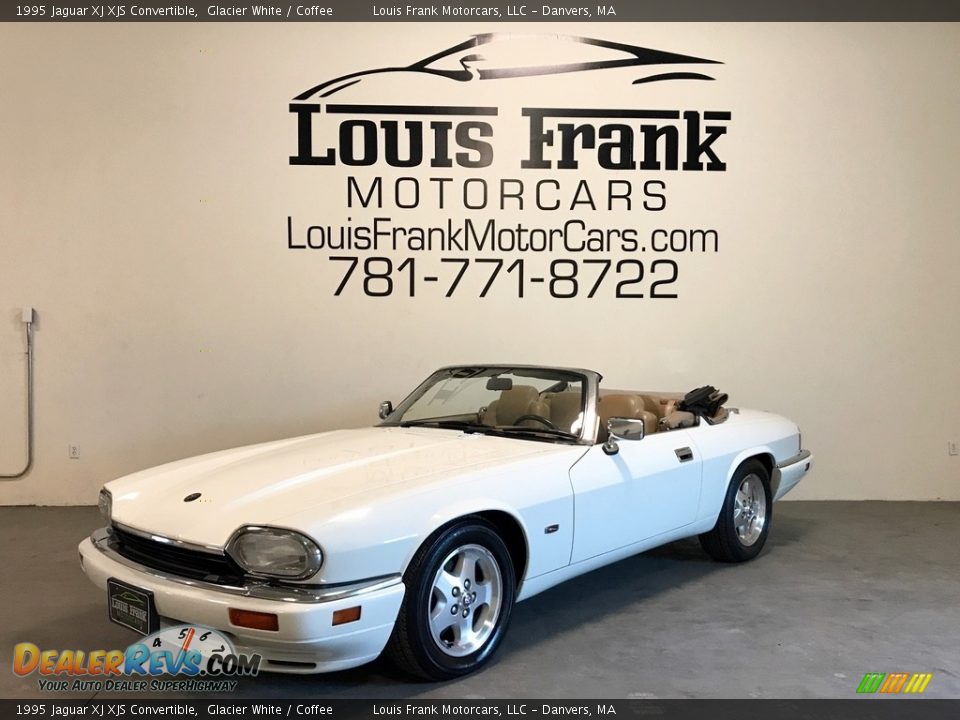 1995 Jaguar XJ XJS Convertible Glacier White / Coffee Photo #18