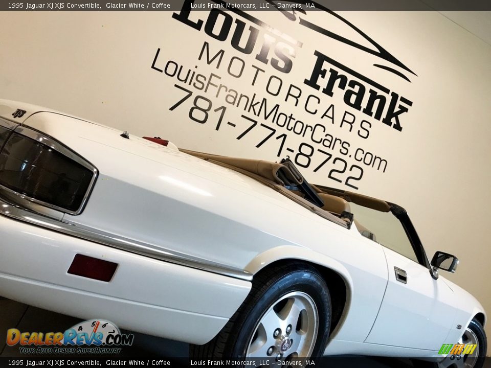 1995 Jaguar XJ XJS Convertible Glacier White / Coffee Photo #23