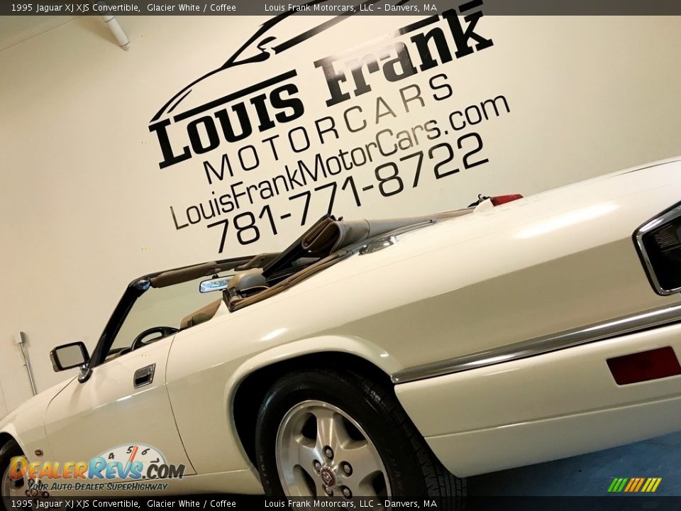 1995 Jaguar XJ XJS Convertible Glacier White / Coffee Photo #25
