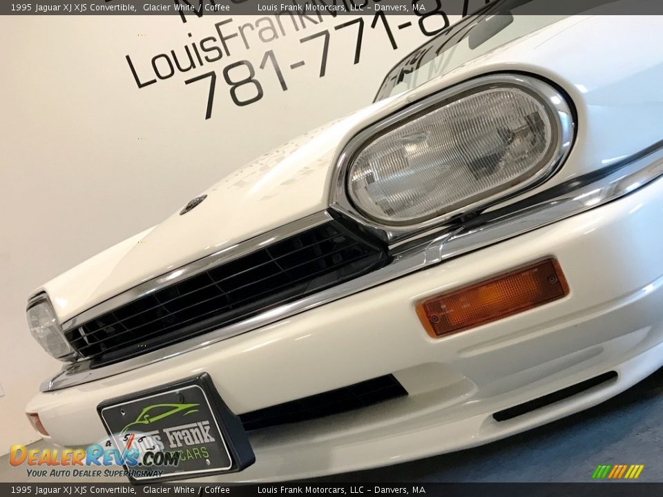 1995 Jaguar XJ XJS Convertible Glacier White / Coffee Photo #26