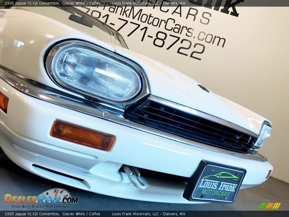 1995 Jaguar XJ XJS Convertible Glacier White / Coffee Photo #28