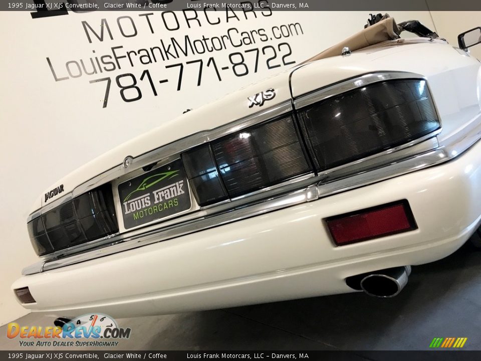 1995 Jaguar XJ XJS Convertible Glacier White / Coffee Photo #29