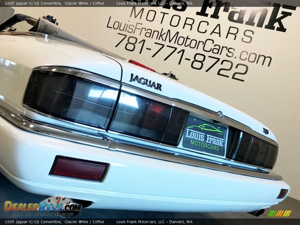 1995 Jaguar XJ XJS Convertible Glacier White / Coffee Photo #31