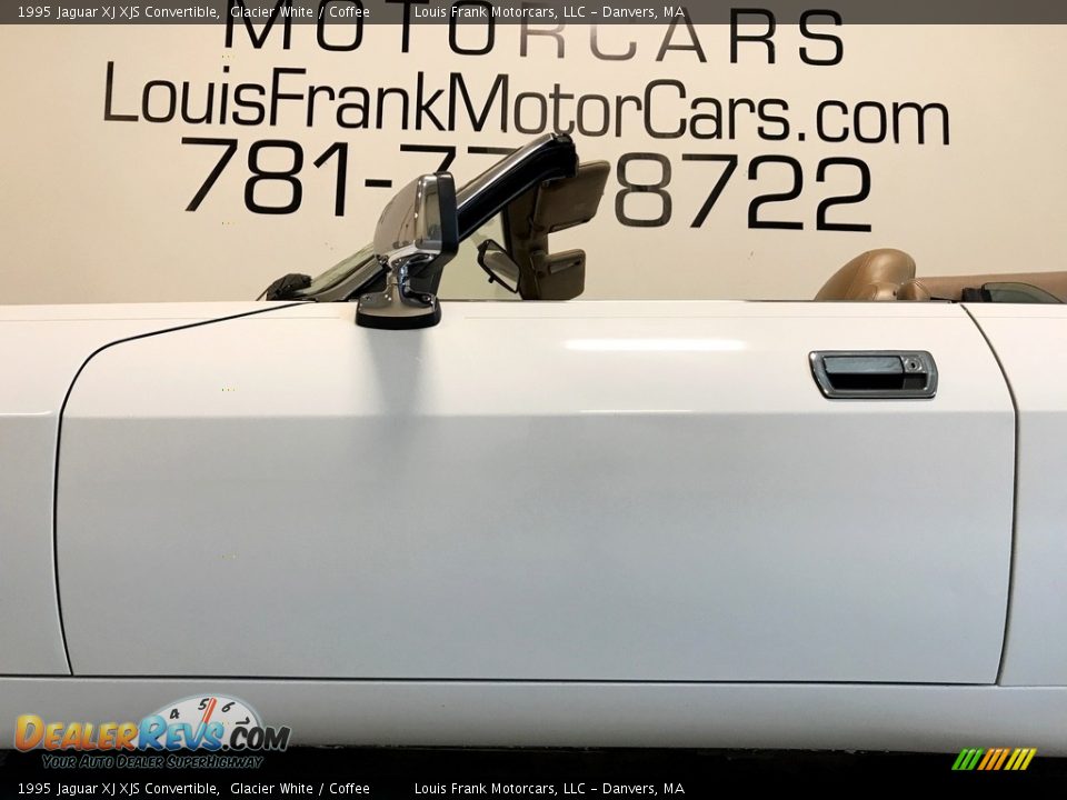 1995 Jaguar XJ XJS Convertible Glacier White / Coffee Photo #34
