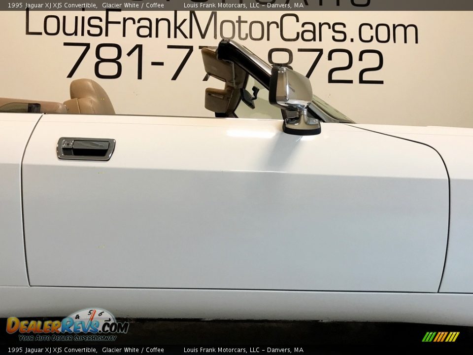 1995 Jaguar XJ XJS Convertible Glacier White / Coffee Photo #35