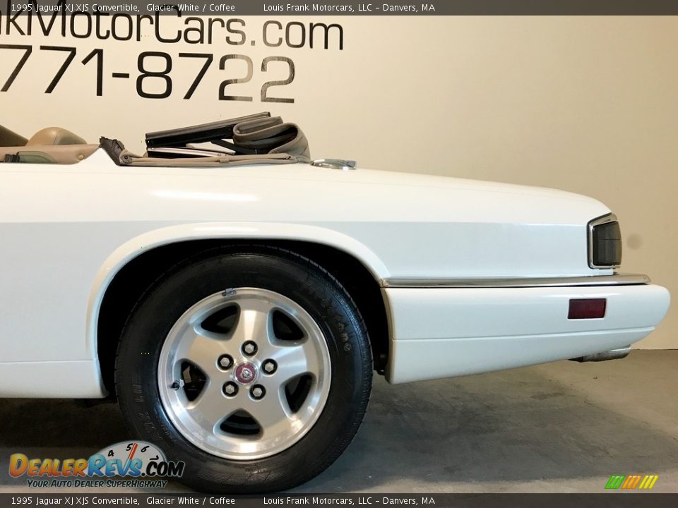 1995 Jaguar XJ XJS Convertible Glacier White / Coffee Photo #36
