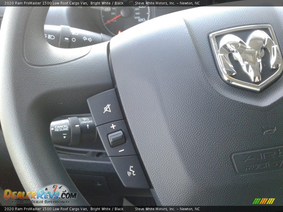 2020 Ram ProMaster 1500 Low Roof Cargo Van Bright White / Black Photo #16