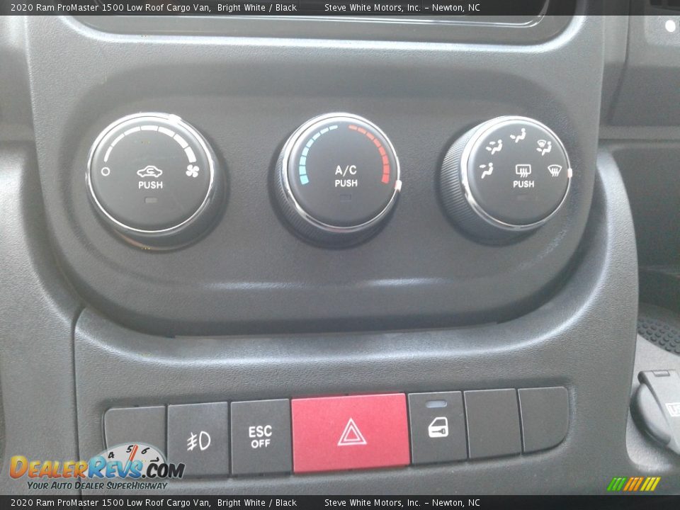 2020 Ram ProMaster 1500 Low Roof Cargo Van Bright White / Black Photo #23