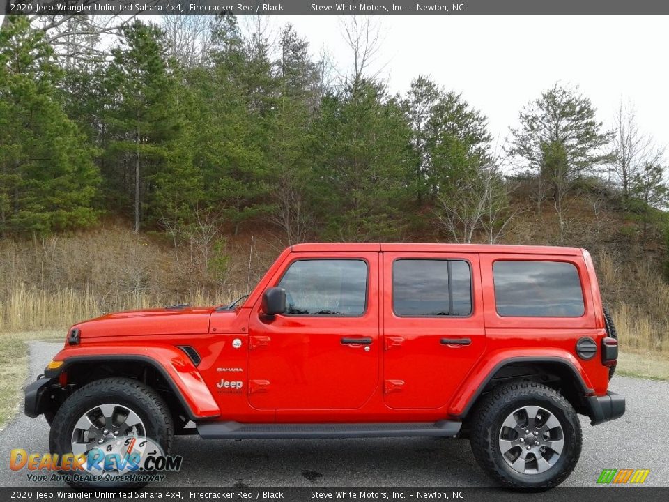 2020 Jeep Wrangler Unlimited Sahara 4x4 Firecracker Red / Black Photo #1