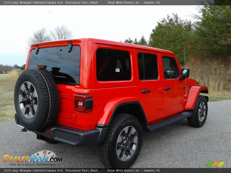 2020 Jeep Wrangler Unlimited Sahara 4x4 Firecracker Red / Black Photo #6